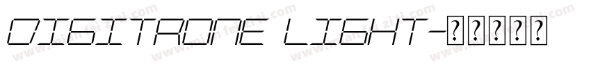 Digitrone Light字体转换